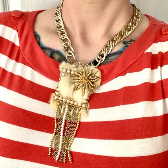 Stunning OOAK Designer Necklace Upcycled Materials - Picture 8 of 8